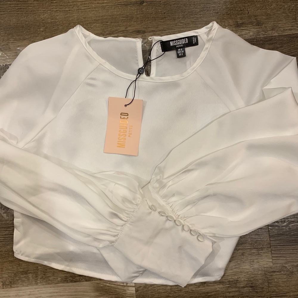 Missguided Silky Crop Top - Picture 4 of 5